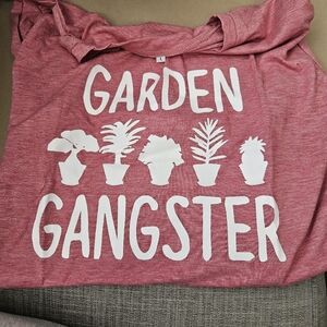 🍂Garden Gangster Graphic Tee L Pink